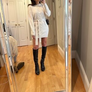 Cream sweater dress women’s